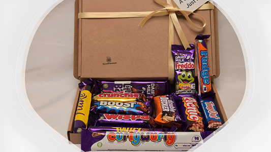 Cadbury Chocolate Bar Gift Box Set | Personalised Hamper | New Year | Birthday | Deluxe Treasure (Medium)