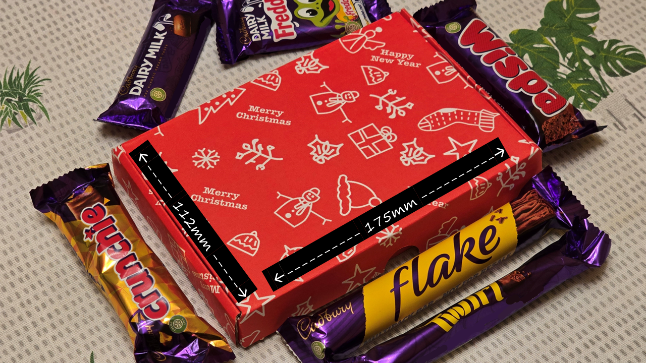 Cadbury Chocolate Bar Gift Box Set Christmas New Year Birthday Hamper Letterbox (Small)